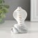 Souvenir Ceramics "Gray Cobra" with gold set of 8 pcs 4.5x4.4x6.6 cm