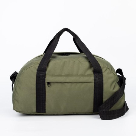 Sports bag with lightning, external pocket, long belt, khaki color-1
