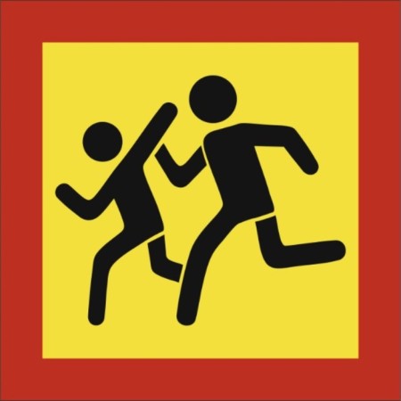 SkyWay sticker "Transportation of children", GOST, 250*250 mm