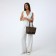 Bag Female Tout on the zipper David Jones, brown color