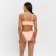 Women's swimsuit with a top bando minku color peach color, size 42