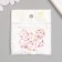 Bead for creativity plastic "Pearl flat square with flowers" 0.5x1.6x1.6 cm