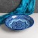 Largan Rishtan ceramics "Patterns", 33 cm, blue