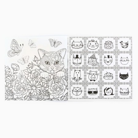 Coloring - anti -stress, album "Kotonastration", 20 p.-4