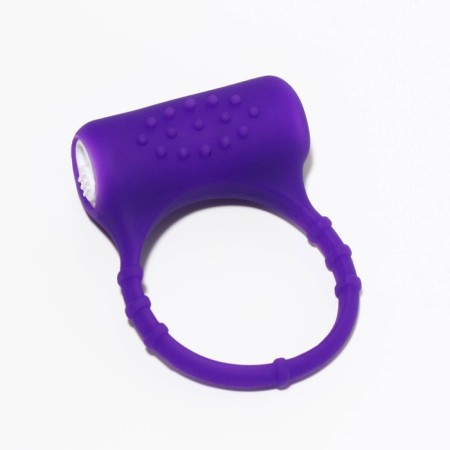 The erective ring of the oka-hoods, with vibration and clitoral stimulation, silicone, d = 3.2 cm, purple 7