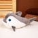 Soft toy "Shark", 25 cm, gray color