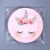 Disposable paper plate "Mordochka unicorn" (18 cm),