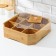Organizer for storage, 30 × 30 × 10 cm, bamboo