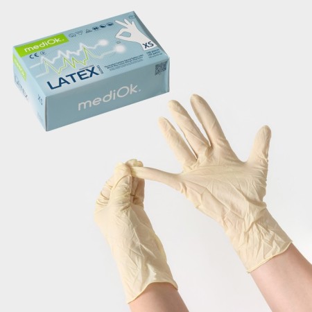 Latex gloves observant, textured, n/st, size XS