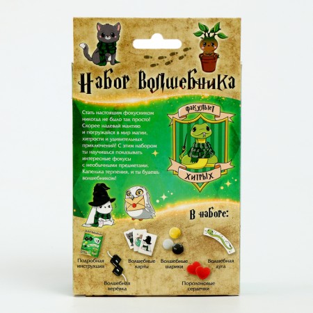 Set of wizard "Faculty of cunning" 6 pcs.-6