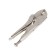 Manual tundra clamp, semicircular capture, with a latch, 180 mm