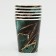 A set of paper utensils "Marble": 6 glasses, 6 plates, tubes