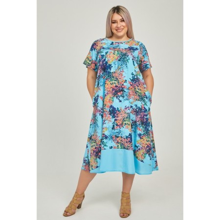 Women's dress, size 54, blue color