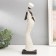 Polystone souvenir "African with round wicker jug" White 33x9.5x9.5 cm