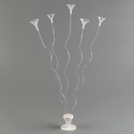 Set "wave", wand+holder+stand, set of 5 pcs., White