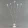 Set "wave", wand+holder+stand, set of 5 pcs., White