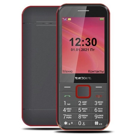 Cell phone Texet TM-302 Black Red-1