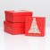 A set of boxes 3 in 1 15.5x15.5x7.5 - 18x18x8.5 - 20x20x9.5 cm.