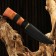 Hunting knife "Fight", 22cm, blade 112mm/2.8 mm, wood, with engraving, mix