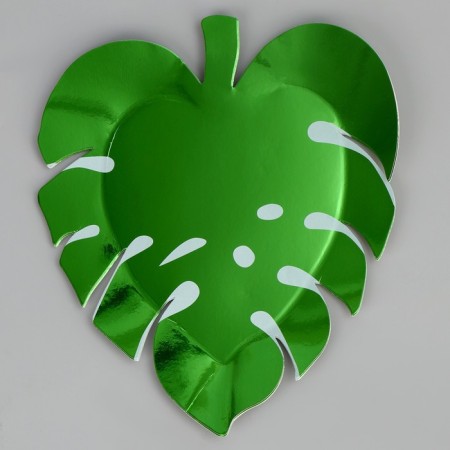 Set of disposable plates "Leaf" 6 pieces-1