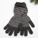 Female gloves, dark gray color, size 18