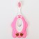 Children's toothbrush, nylon, with a limiter, pink color