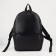 Women's backpack made of artificial leather with lightning, 3 pockets, black color