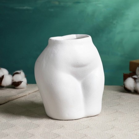 Figure Kashpo "hips" white, 10x15x15cm-1