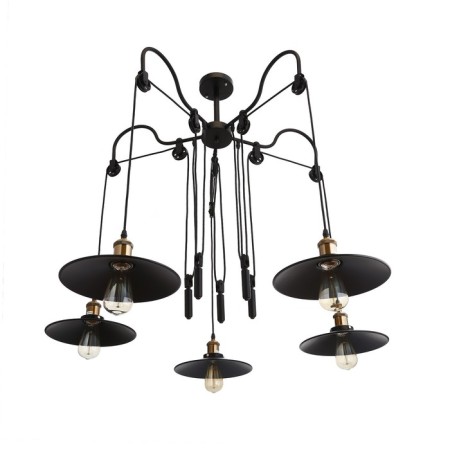 Kandela chandelier 5x40W E27 Black 118x118x129 cm Bayerlux