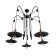 Kandela chandelier 5x40W E27 Black 118x118x129 cm Bayerlux