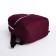 A backpack with a zipper, an outer pocket, burgundy color
