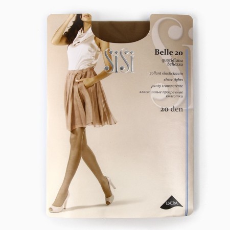 Women's tights Belle 20, beige color (Miele), rr 4