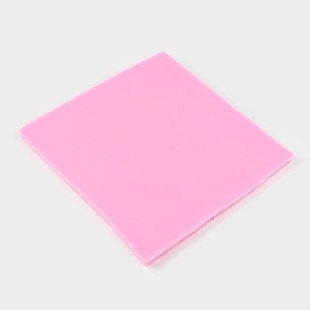 Mold Dolyana "Bark of Tree", silicone, 10.5 × 10.3 × 0, 3 cm, pink color-2