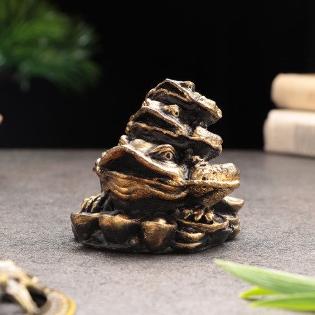 Souvenir "Triple Monetary toad", Hyps concrete, 6x6x8 cm, set 3 pcs, 6x8.5 cm-4