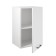 Hinged cabinet 400 Simps, 400x300x600, white/white