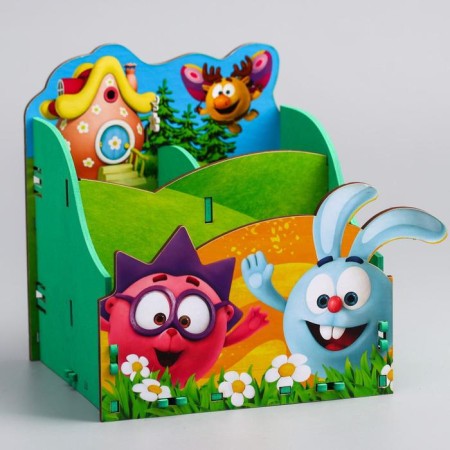 Organizer for the Chancellery, 14x14x16 cm, Smeshariki-2