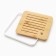 Tray for the tea ceremony, 20 x 20 x 2.5 cm, white pallet