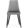 Stol on a metal frame is dark gray bark, metal/velor, black/gray 49x60x95 cm