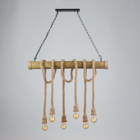 Lumina "Ropes" 6he27 60W brown 80x15x15cm Bayerlux-1