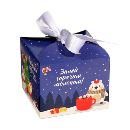 New Year. Chocolate bomb "New Year tree" with marshmallow, 38 g-3