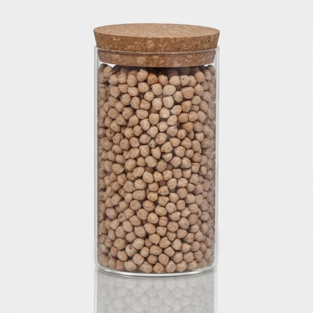 Glass Bank for bulk products with a Bellatenero cork cover "Classic", 650 ml, 8.5 × 16 cm-1