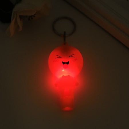 Flashlight light on the ring "Smile" flashes mix 6.5x3x1 cm-2