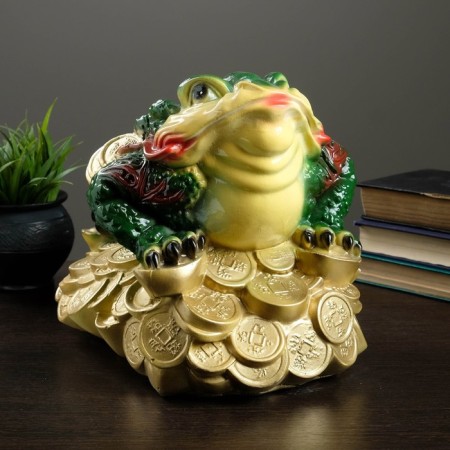 Figure "Frog on Monets" color large 34x25cm-4