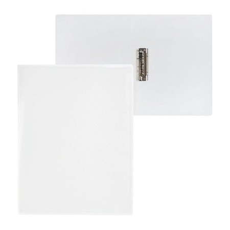 Folder with A4 clamp, 500 microns, spine 15 mm, calligrata, up to 100 sheets, white-5