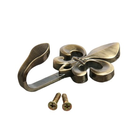 Single -rod hook for curtains Cappio KC112, bronze color, 2 pcs-5