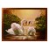 The painting "Fairytale Swans" 56*76 cm mix