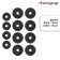 ONLYTOP set: 2 dumb stamps 35 cm, 12 disks, 4 castles, weight 15 kg