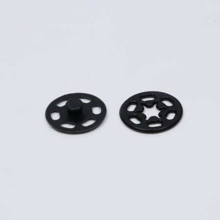 The buttons are sewing, decorative, d = 15 mm, 10 pcs, black color-1