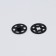 The buttons are sewing, decorative, d = 15 mm, 10 pcs, black color
