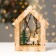 New Year's decor with the backlight "House with a deer" 18 × 5.5 × 22.5 cm